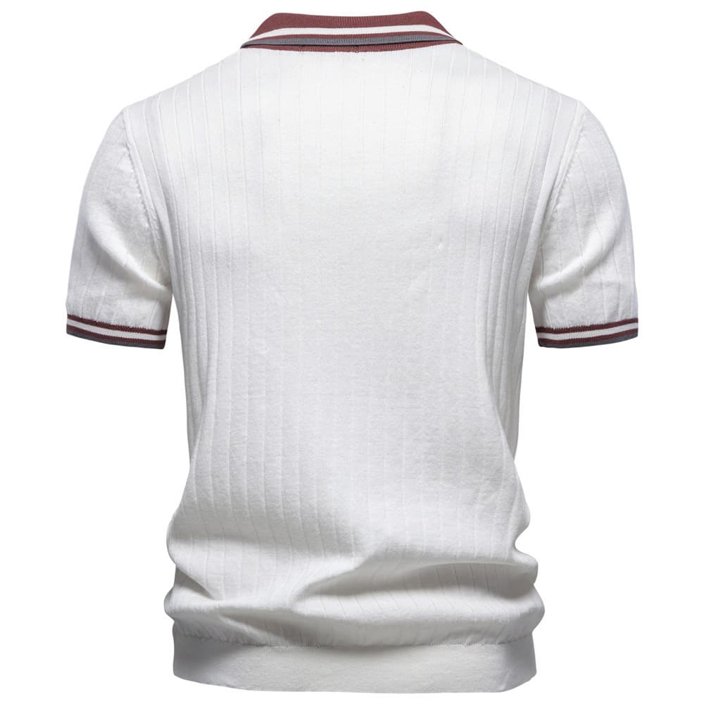 Men’s Heritage Contrast Collar Knit Polo Shirt
