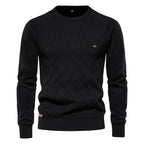 Diamond Knit Crew Sweater