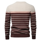 Classic Striped Crew Neck Knit Sweater
