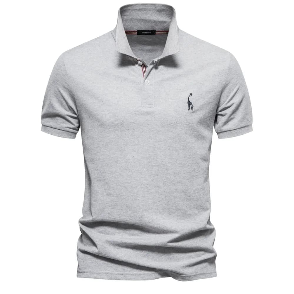 Men’s Cotton Blend Embroidered Polo Shirt
