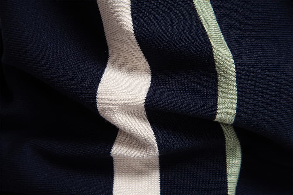 Men’s Colorblock Striped Knit Polo