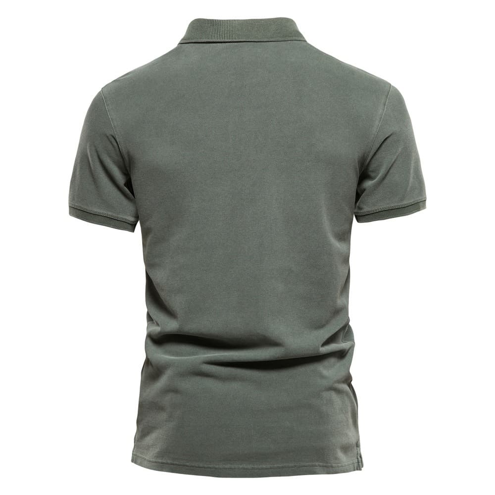 Retro-style Pigment Wash Polo