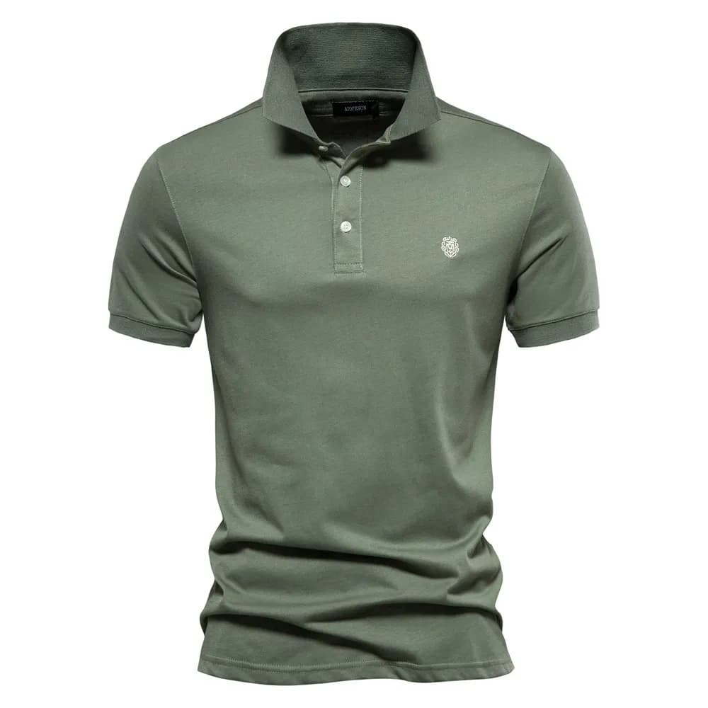 Men’s Cotton Embroidered Polo Shirt