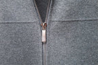 Men’s Full-Zip Collared Knit Cardigan