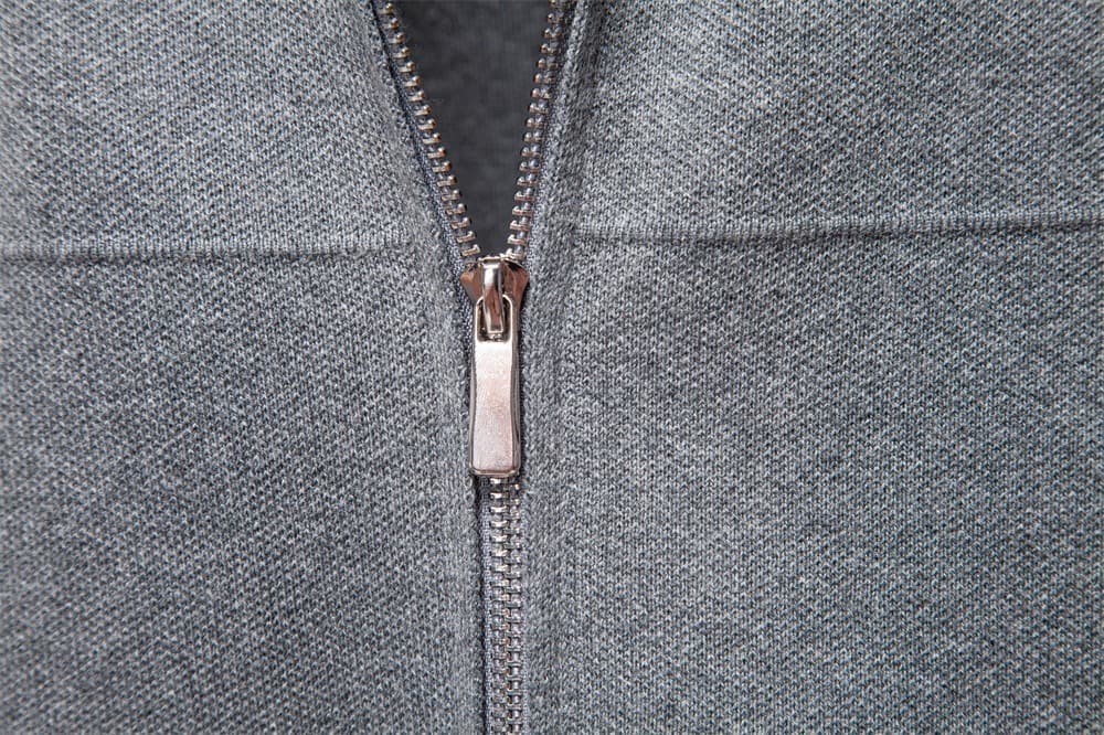 Men’s Full-Zip Collared Knit Cardigan