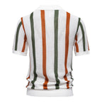 Striped Resort Polo Knit Shirt