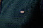 Men's Half-Zip Collar Cotton Sweater
