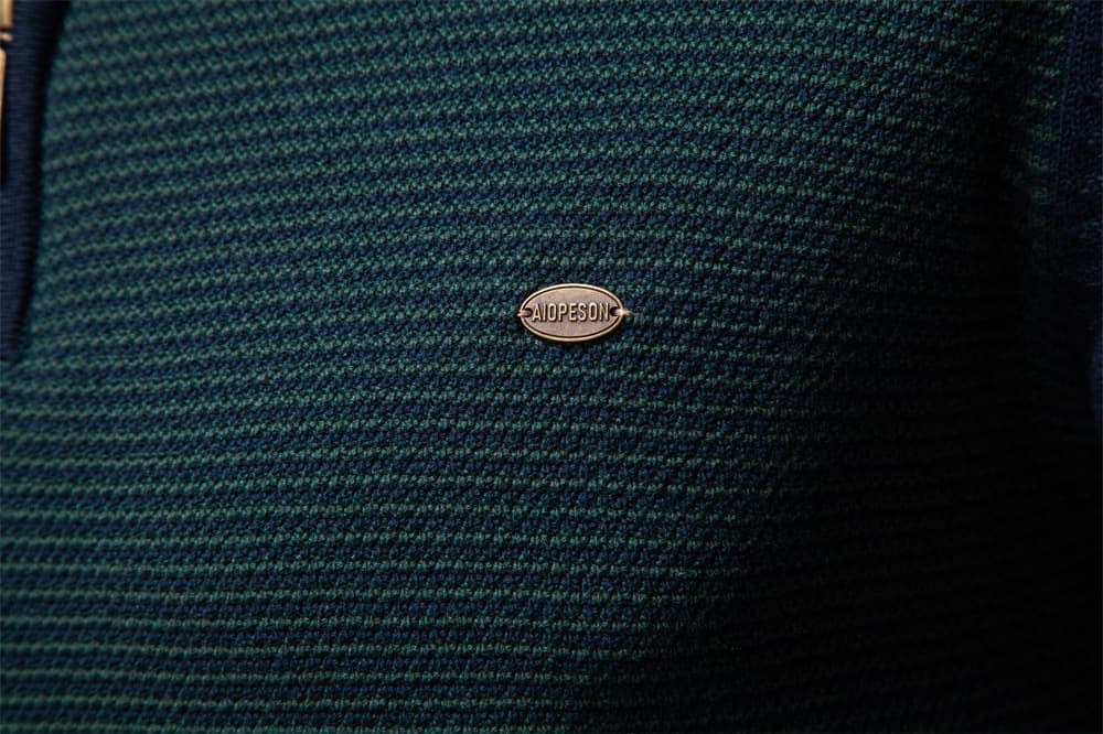Men's Half-Zip Collar Cotton Sweater