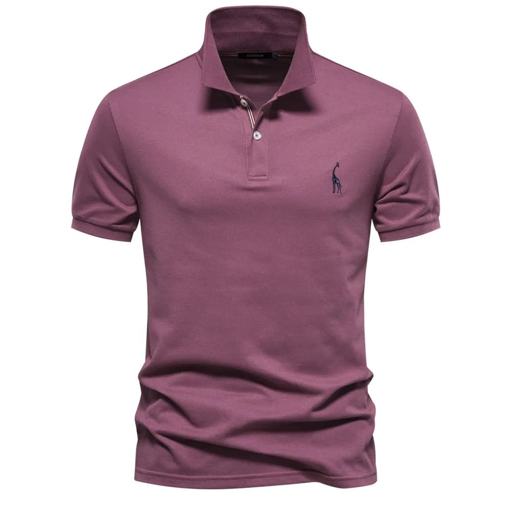 Men’s Cotton Blend Embroidered Polo Shirt