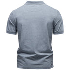 Men’s Refined Zip Collar Polo Shirt