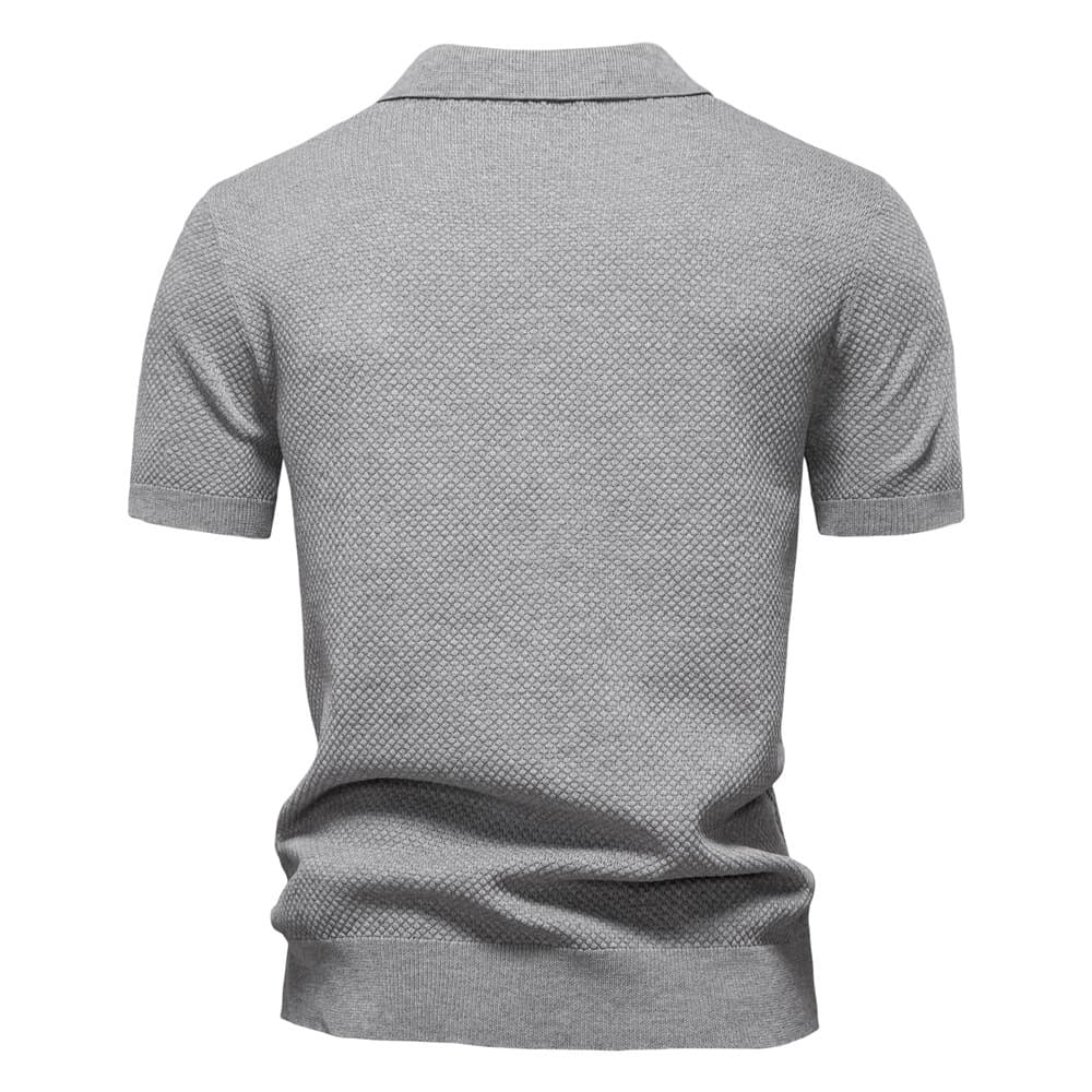 Men’s Minimalist Knit Polo Shirt