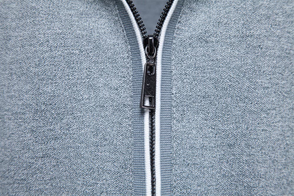 Men’s Refined Zip Collar Polo Shirt