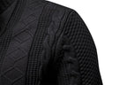 Men’s Classic Cable Knit Full-Zip Cardigan Sweater