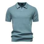 Men’s Minimalist Knit Polo Shirt