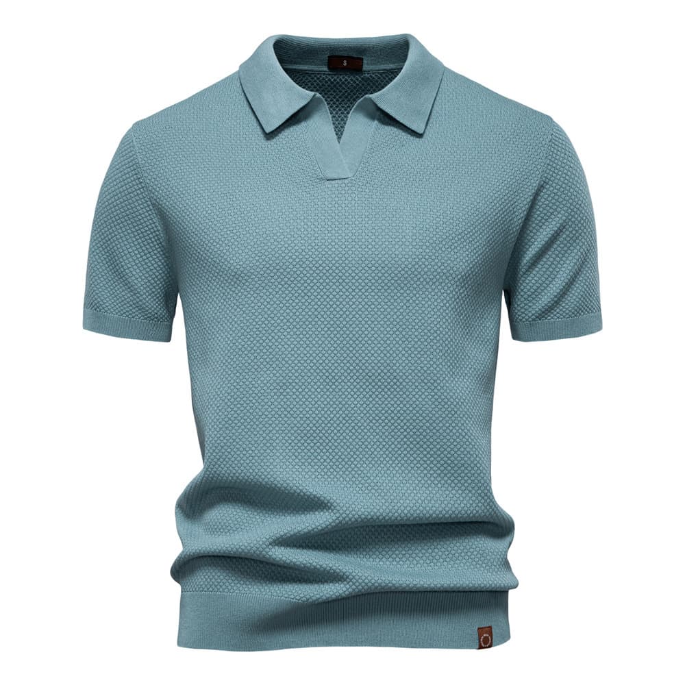 Men’s Minimalist Knit Polo Shirt