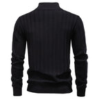 Men’s Textured Half-Zip Knit Sweater