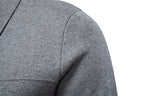 Men’s Full-Zip Collared Knit Cardigan