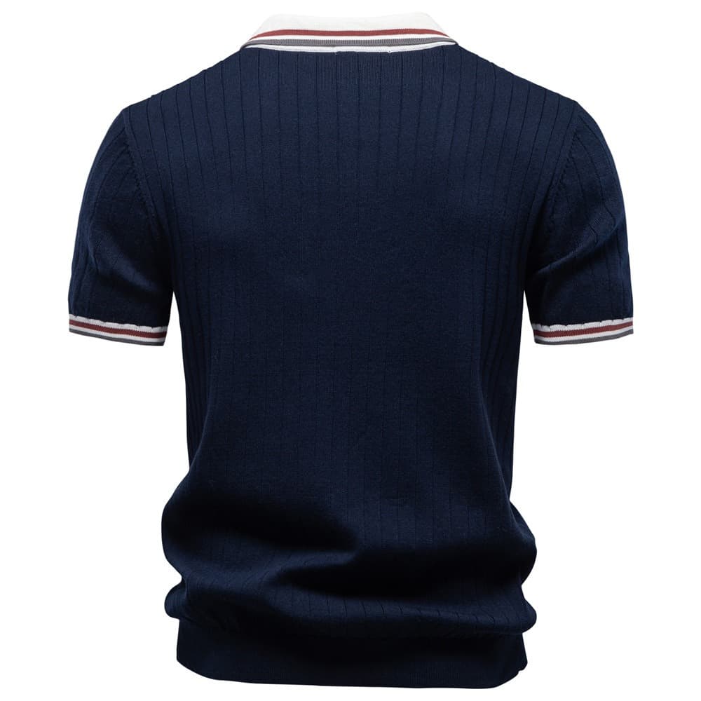 Men’s Heritage Contrast Collar Knit Polo Shirt