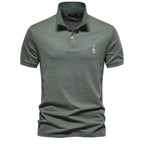 Men’s Cotton Blend Embroidered Polo Shirt