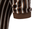Men’s Vintage Stripe Knit Polo Shirt