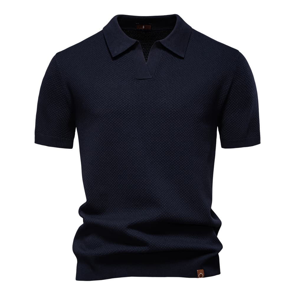 Men’s Minimalist Knit Polo Shirt