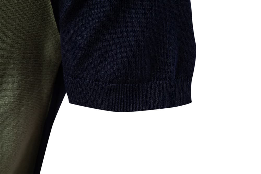 Men’s Colorblock Striped Knit Polo
