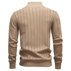Men’s Textured Half-Zip Knit Sweater