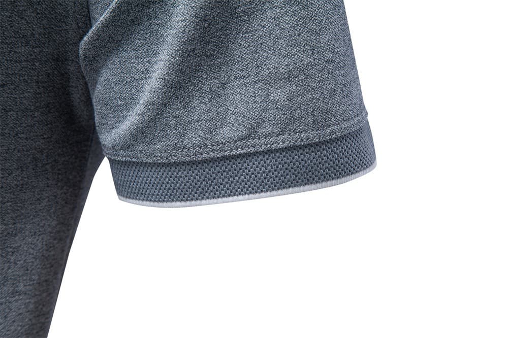Men’s Refined Zip Collar Polo Shirt