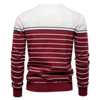 Classic Striped Crew Neck Knit Sweater