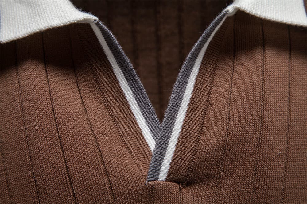 Men’s Heritage Contrast Collar Knit Polo Shirt