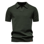 Men’s Minimalist Knit Polo Shirt