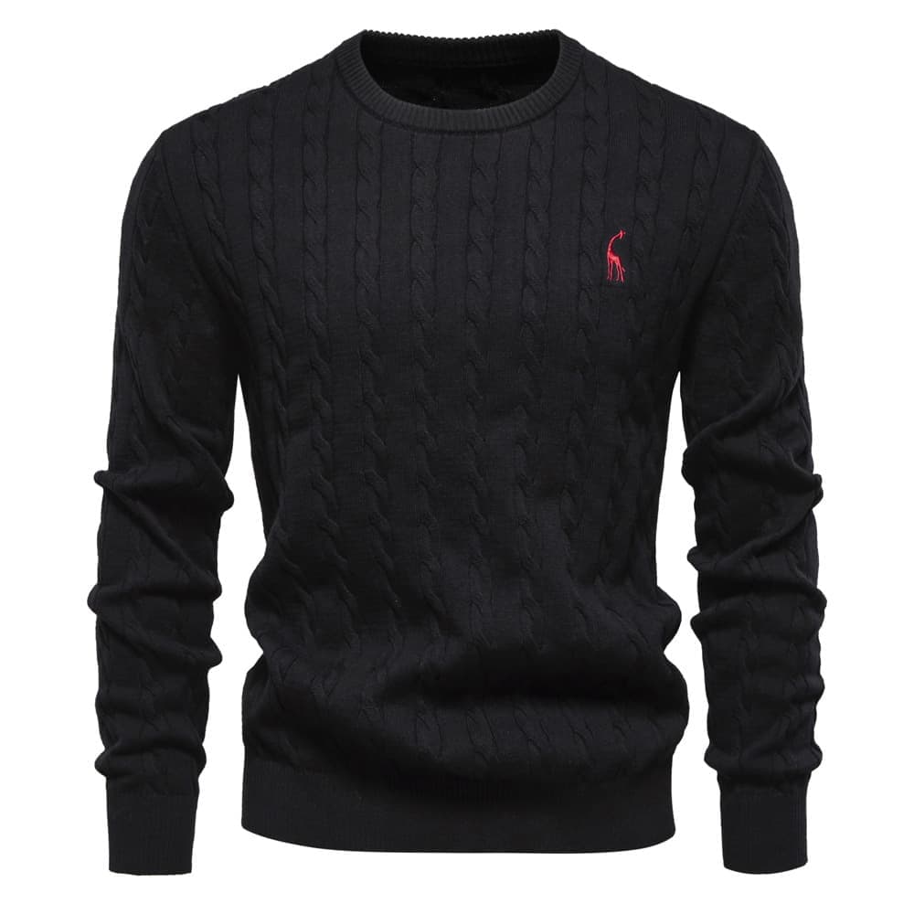Giraffe Cable Knit Sweater