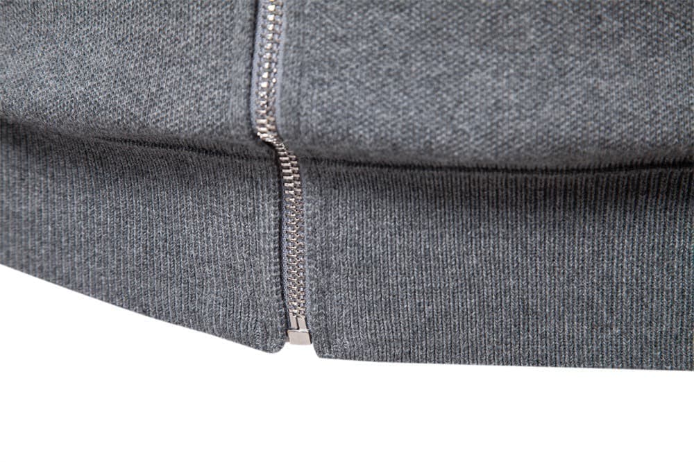 Men’s Full-Zip Collared Knit Cardigan