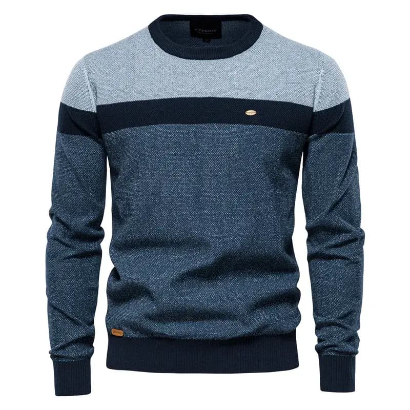 Colorblock Long Sleeve Pullover Sweater