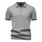 Striped Everyday Polo Knit Shirt
