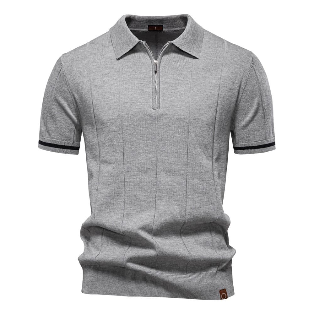 Striped Everyday Polo Knit Shirt