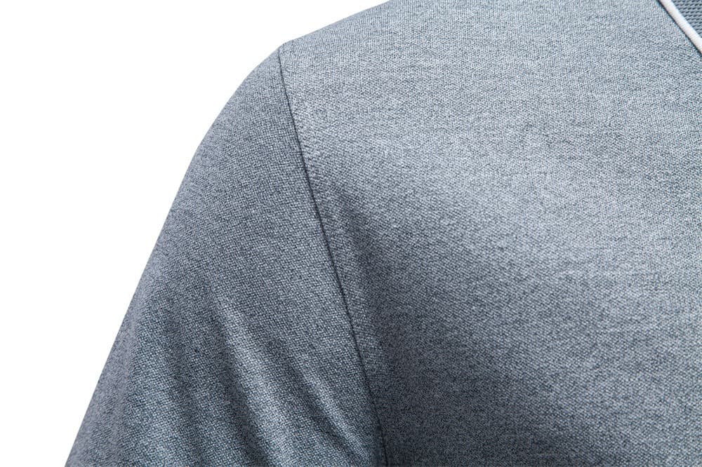 Men’s Refined Zip Collar Polo Shirt