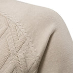 Diamond Knit Crew Sweater