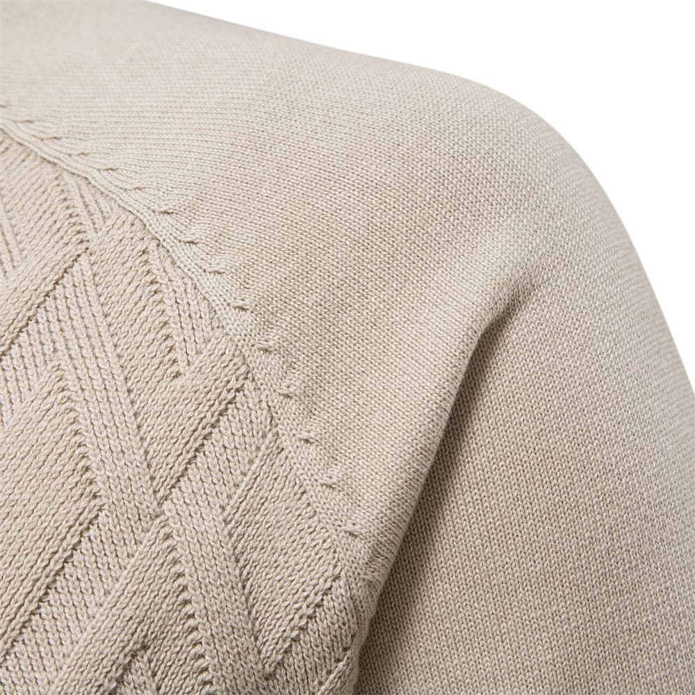 Diamond Knit Crew Sweater