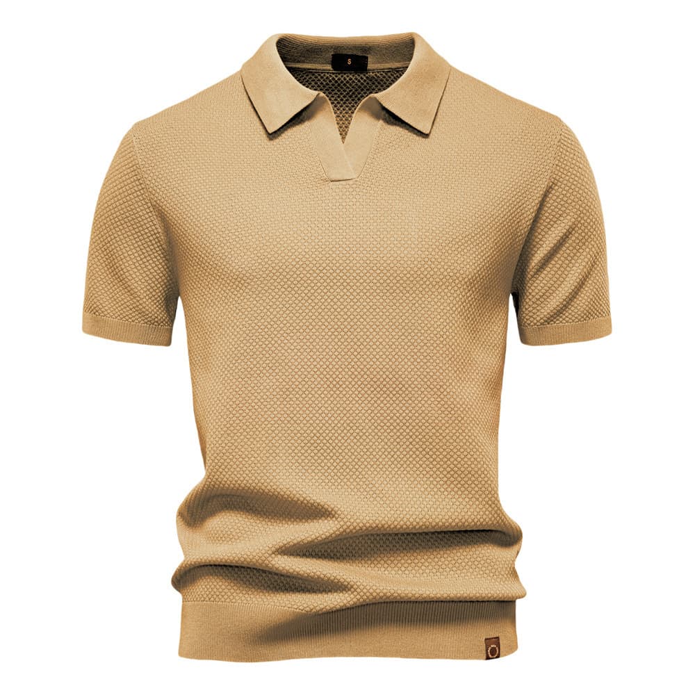 Men’s Minimalist Knit Polo Shirt