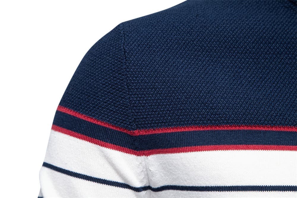 Classic Striped Crew Neck Knit Sweater