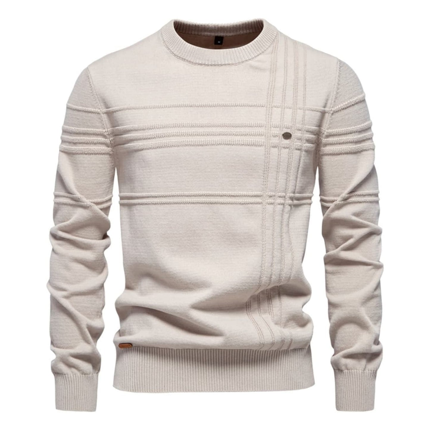 Crosshatch Crew Neck Sweater