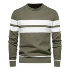 Men's Stripe Crewneck Sweater Pullover