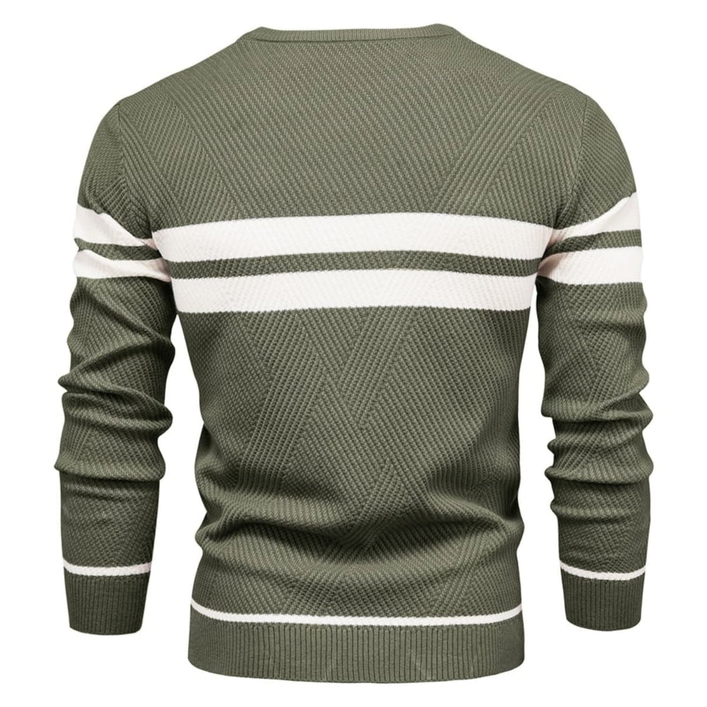 Men's Stripe Crewneck Sweater Pullover