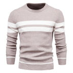 Men's Stripe Crewneck Sweater Pullover