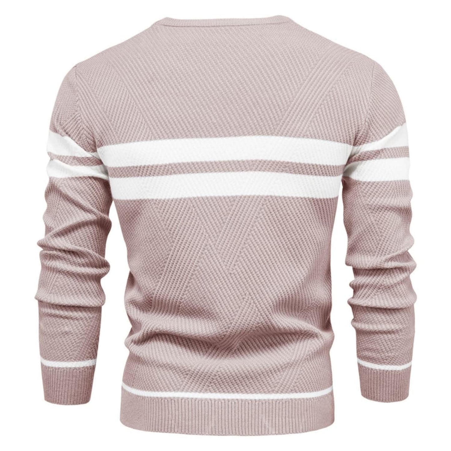 Men's Stripe Crewneck Sweater Pullover