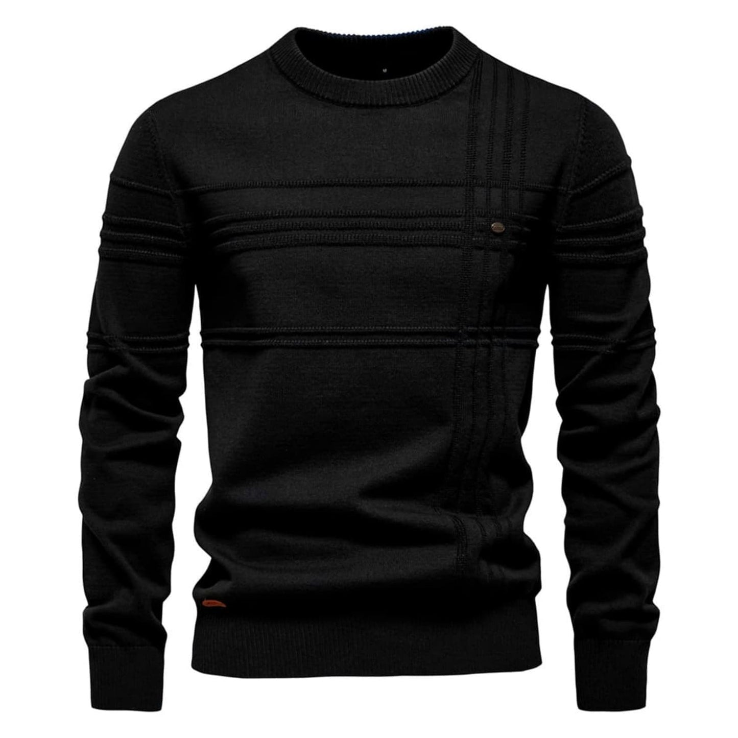 Crosshatch Crew Neck Sweater