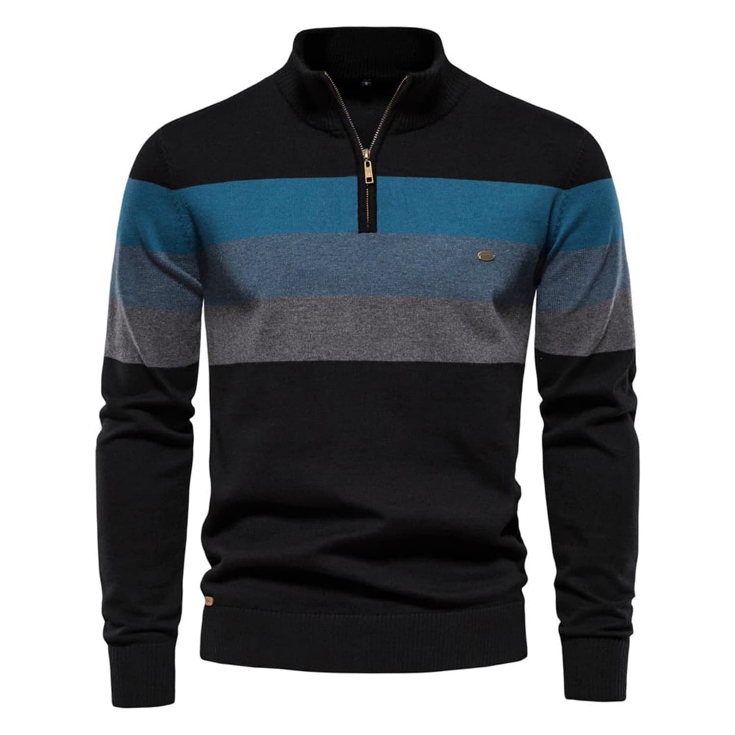 Classic Colorblock Half-Zip Sweater