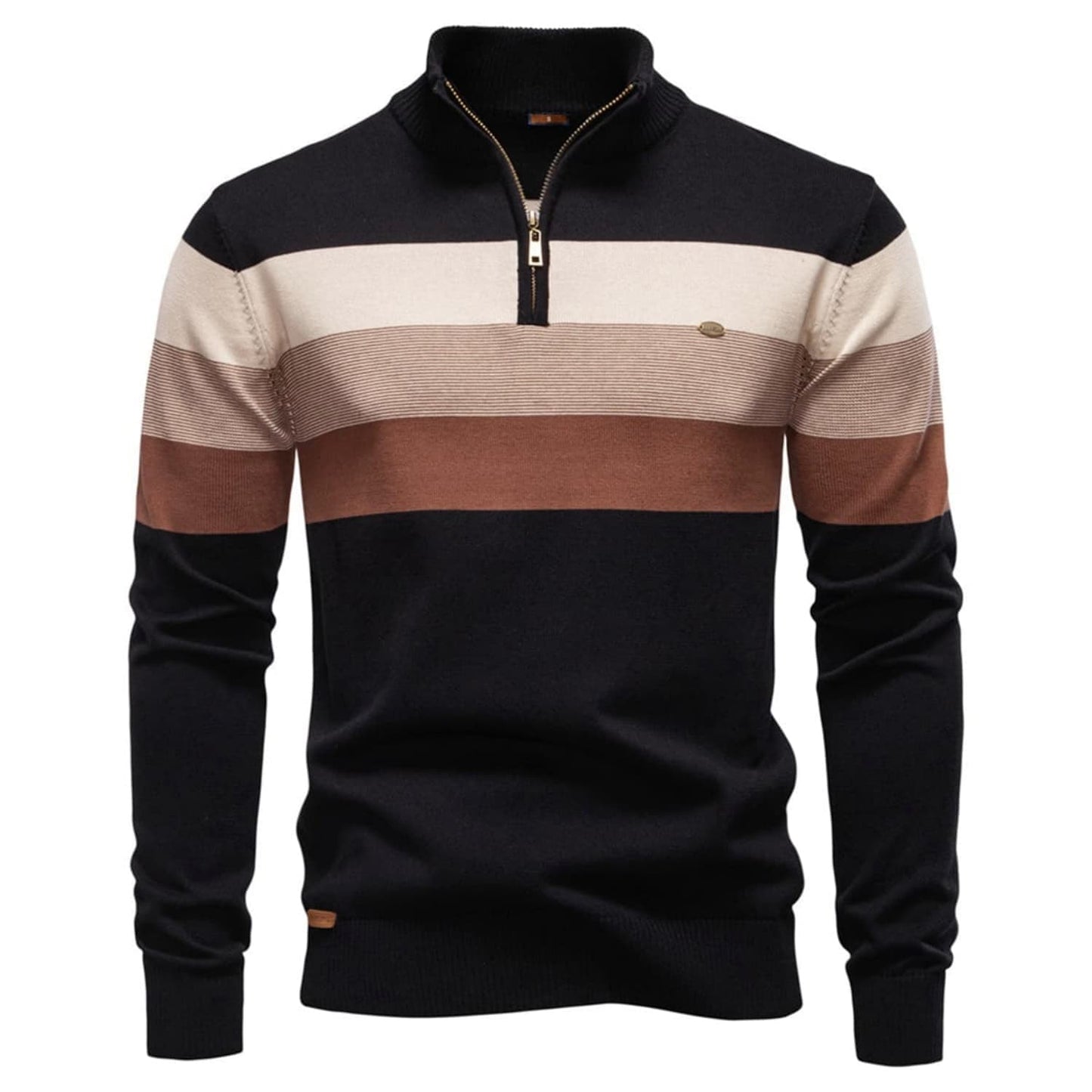 Classic Colorblock Half-Zip Sweater