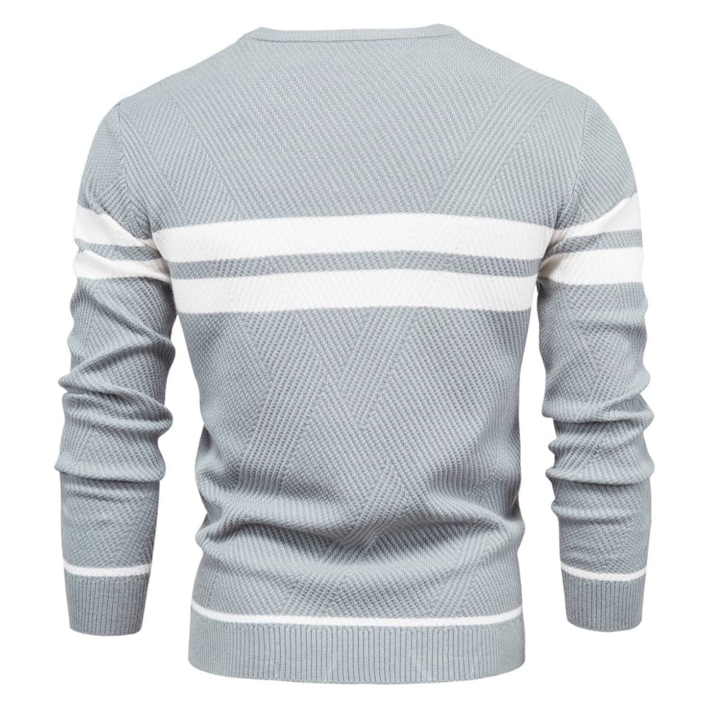 Men's Stripe Crewneck Sweater Pullover